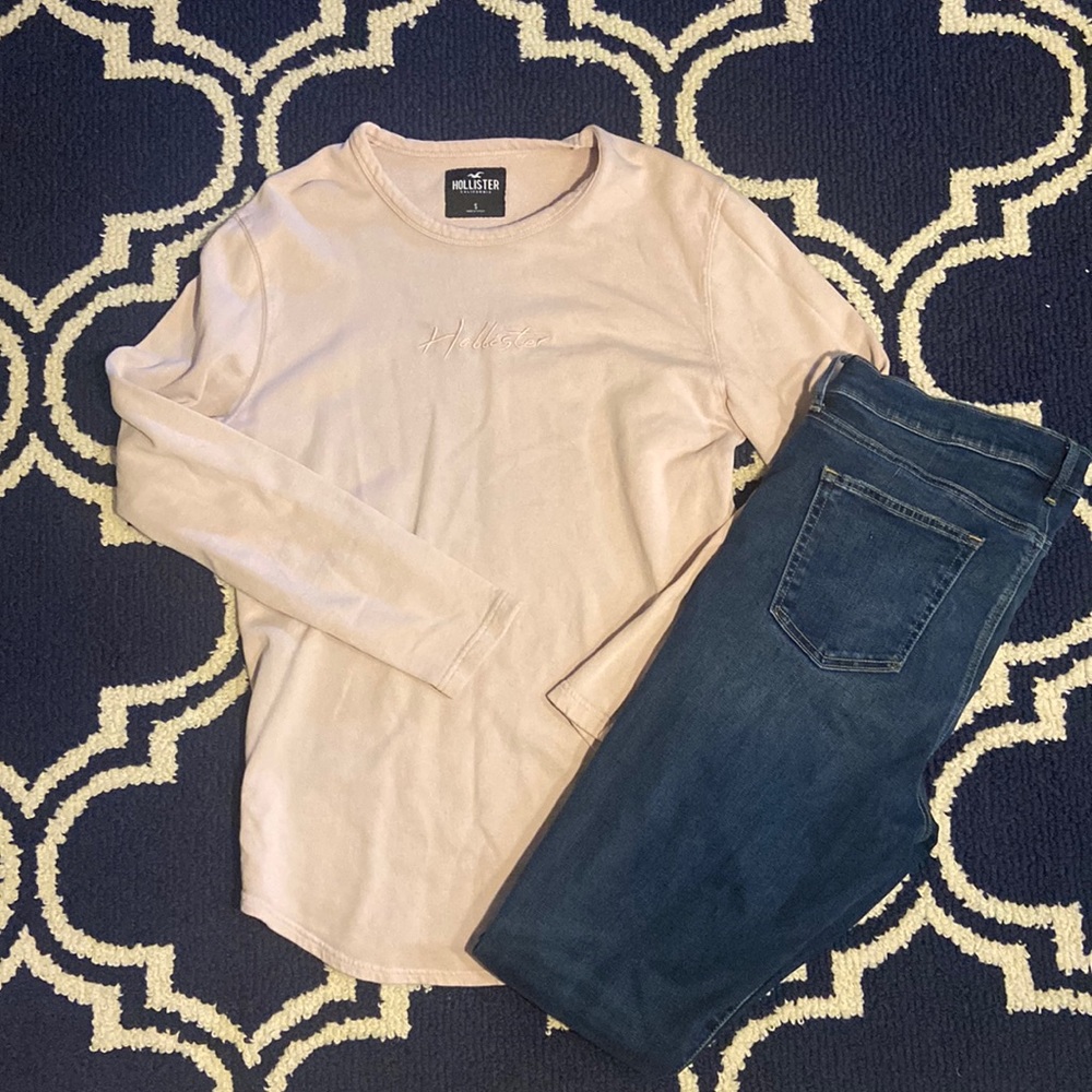 Mens Hollister Long-sleeve crewneck